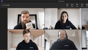 ZenIS team on a Teams planning call